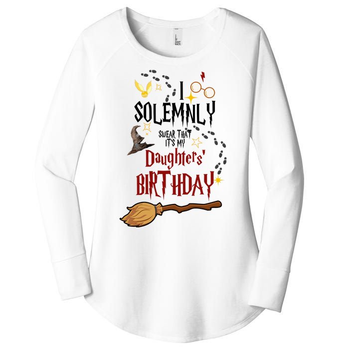 I Solemnly Swear That It's My Daughters' Birthday Women's Perfect Tri Tunic Long Sleeve Shirt