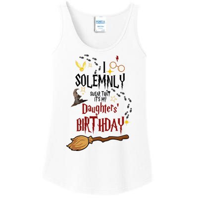 I Solemnly Swear That It's My Daughters' Birthday Ladies Essential Tank