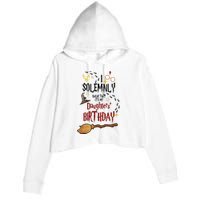 I Solemnly Swear That It's My Daughters' Birthday Crop Fleece Hoodie