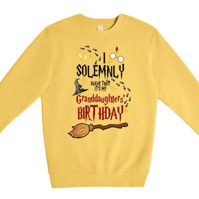 I Solemnly Swear That It's My Granddaughters' Birthday Premium Crewneck Sweatshirt