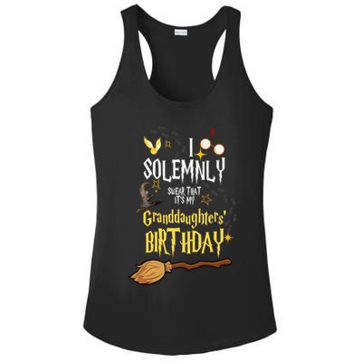 I Solemnly Swear That It's My Granddaughters' Birthday Ladies PosiCharge Competitor Racerback Tank
