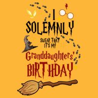 I Solemnly Swear That It's My Granddaughters' Birthday Premium T-Shirt