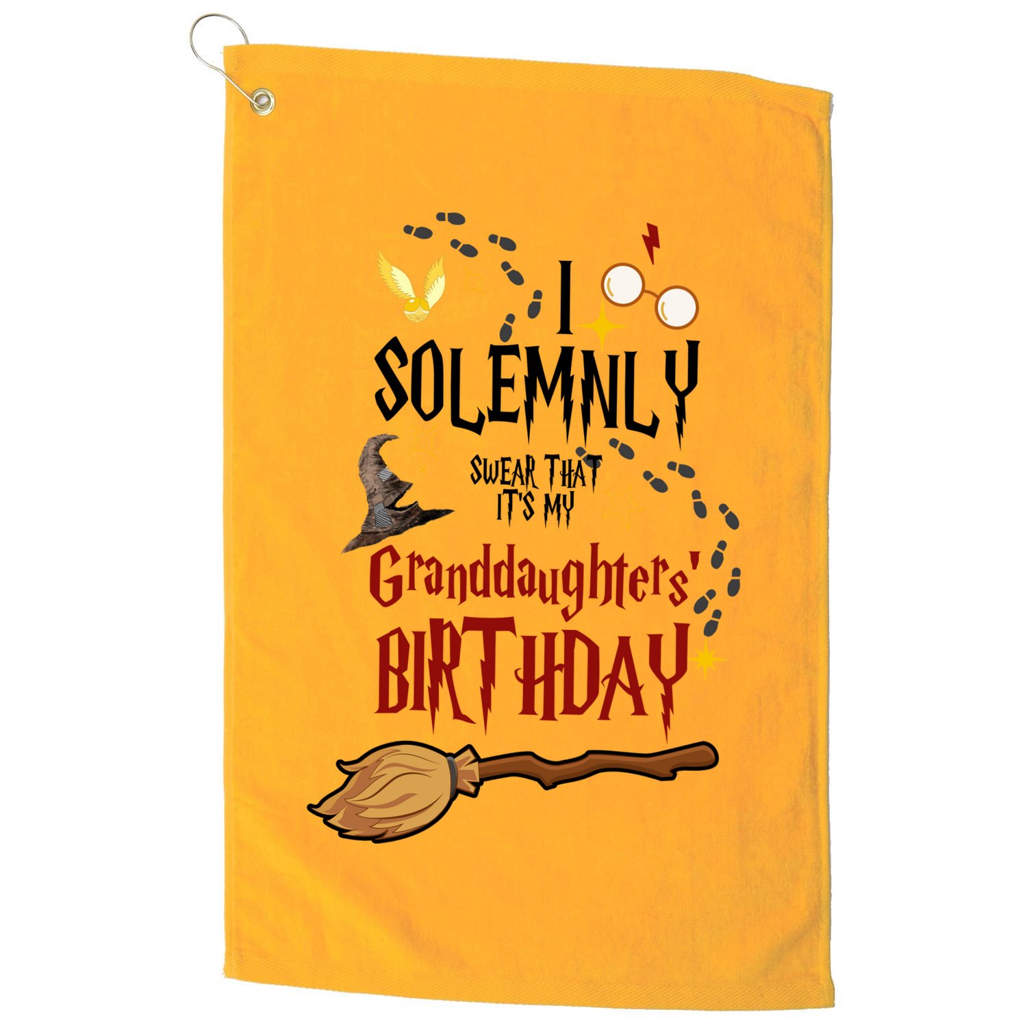 I Solemnly Swear That It's My Granddaughters' Birthday Golf Towel