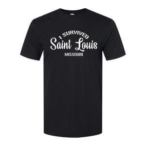 I Survived Saint Louis Moving From Missouri Softstyle CVC T-Shirt