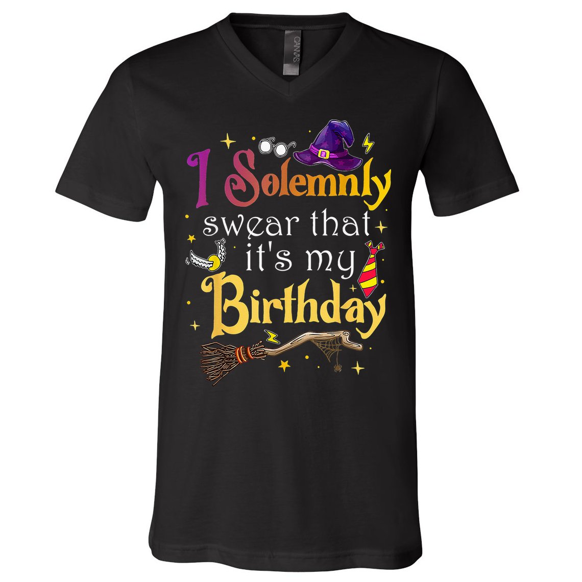 I Solemnly Swear That Its My Birthday V-Neck T-Shirt