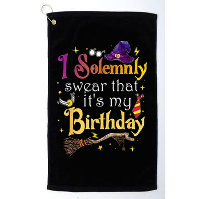 I Solemnly Swear That Its My Birthday Golf Towel