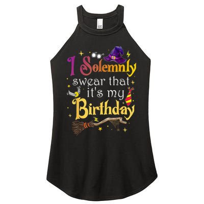 I Solemnly Swear That Its My Birthday Women's Perfect Tri Rocker Tank