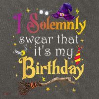 I Solemnly Swear That Its My Birthday Cotton Canvas Backpack