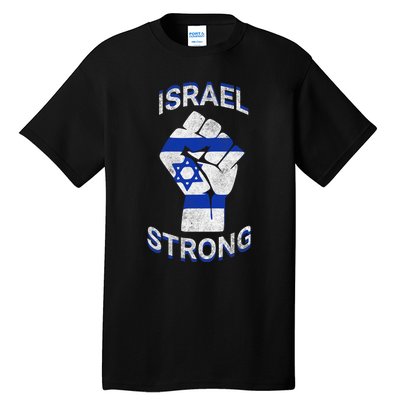 Israel Strong Support Stand With Israel Love Jewish Pride Tall T-Shirt