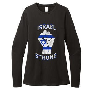 Israel Strong Support Stand With Israel Love Jewish Pride Womens CVC Long Sleeve Shirt