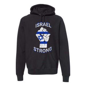 Israel Strong Support Stand With Israel Love Jewish Pride Premium Hoodie