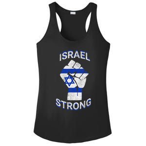 Israel Strong Support Stand With Israel Love Jewish Pride Ladies PosiCharge Competitor Racerback Tank