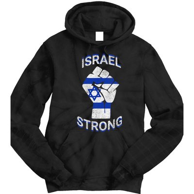 Israel Strong Support Stand With Israel Love Jewish Pride Tie Dye Hoodie