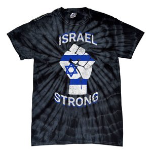 Israel Strong Support Stand With Israel Love Jewish Pride Tie-Dye T-Shirt