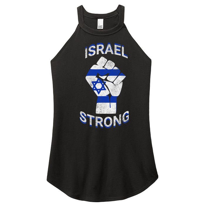 Israel Strong Support Stand With Israel Love Jewish Pride Women's Perfect Tri Rocker Tank