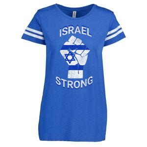 Israel Strong Support Stand With Israel Love Jewish Pride Enza Ladies Jersey Football T-Shirt