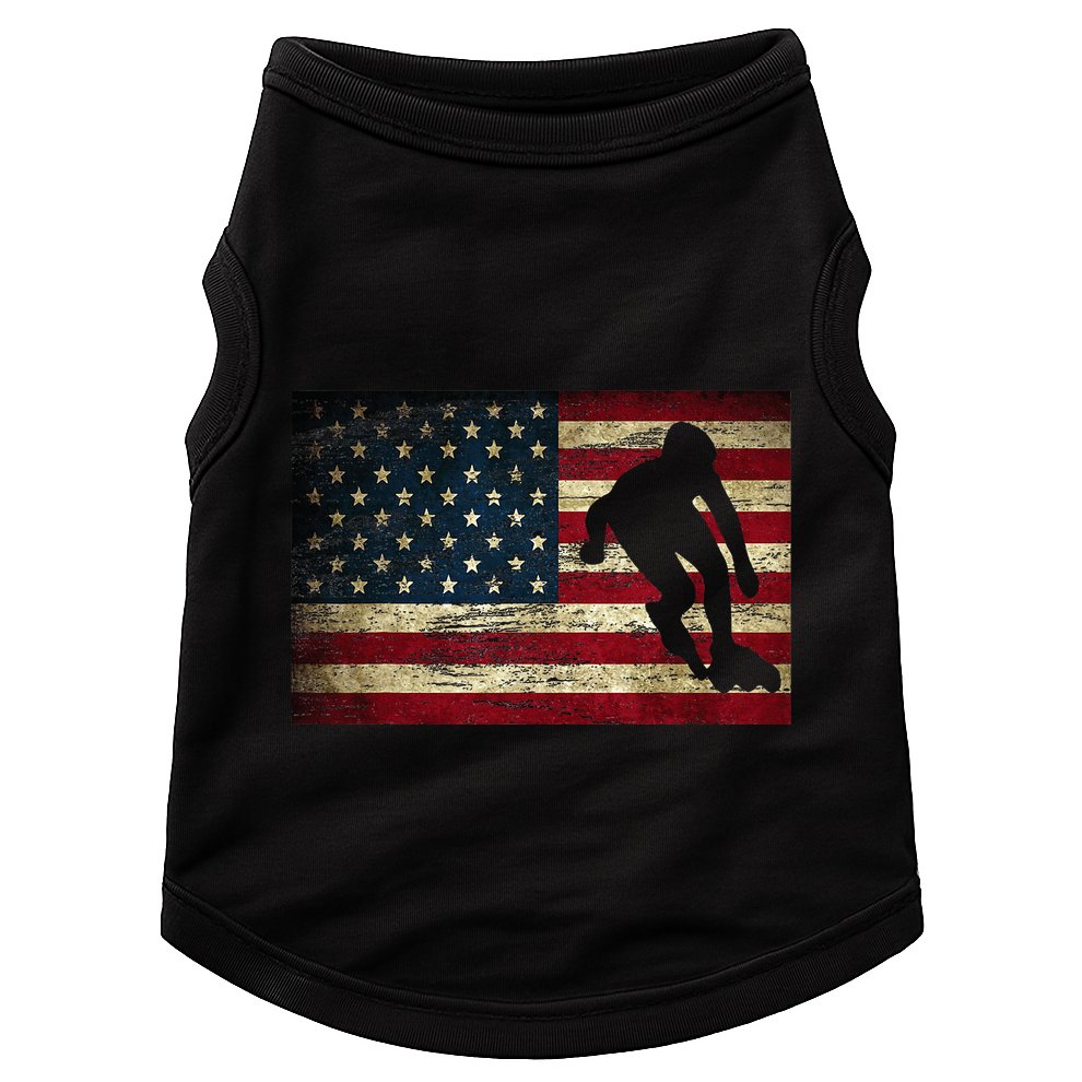 Inline Speed Skating American Flag Roller Blading Doggie Tank