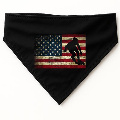 Inline Speed Skating American Flag Roller Blading USA-Made Doggie Bandana