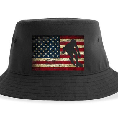 Inline Speed Skating American Flag Roller Blading Sustainable Bucket Hat