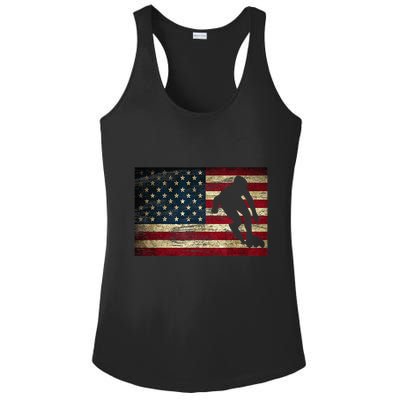 Inline Speed Skating American Flag Roller Blading Ladies PosiCharge Competitor Racerback Tank