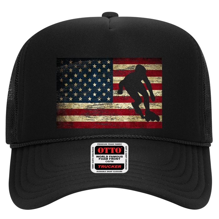 Inline Speed Skating American Flag Roller Blading Hat