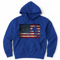 Inline Speed Skating American Flag Roller Blading Hoodie