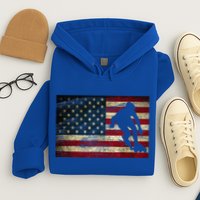 Inline Speed Skating American Flag Roller Blading Hoodie