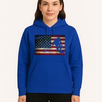 Inline Speed Skating American Flag Roller Blading Hoodie
