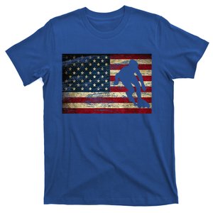 Inline Speed Skating American Flag Roller Blading T-Shirt