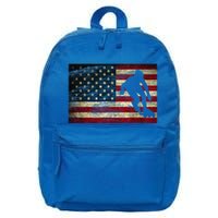 Inline Speed Skating American Flag Roller Blading 16 in Basic Backpack