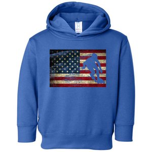 Inline Speed Skating American Flag Roller Blading Toddler Hoodie