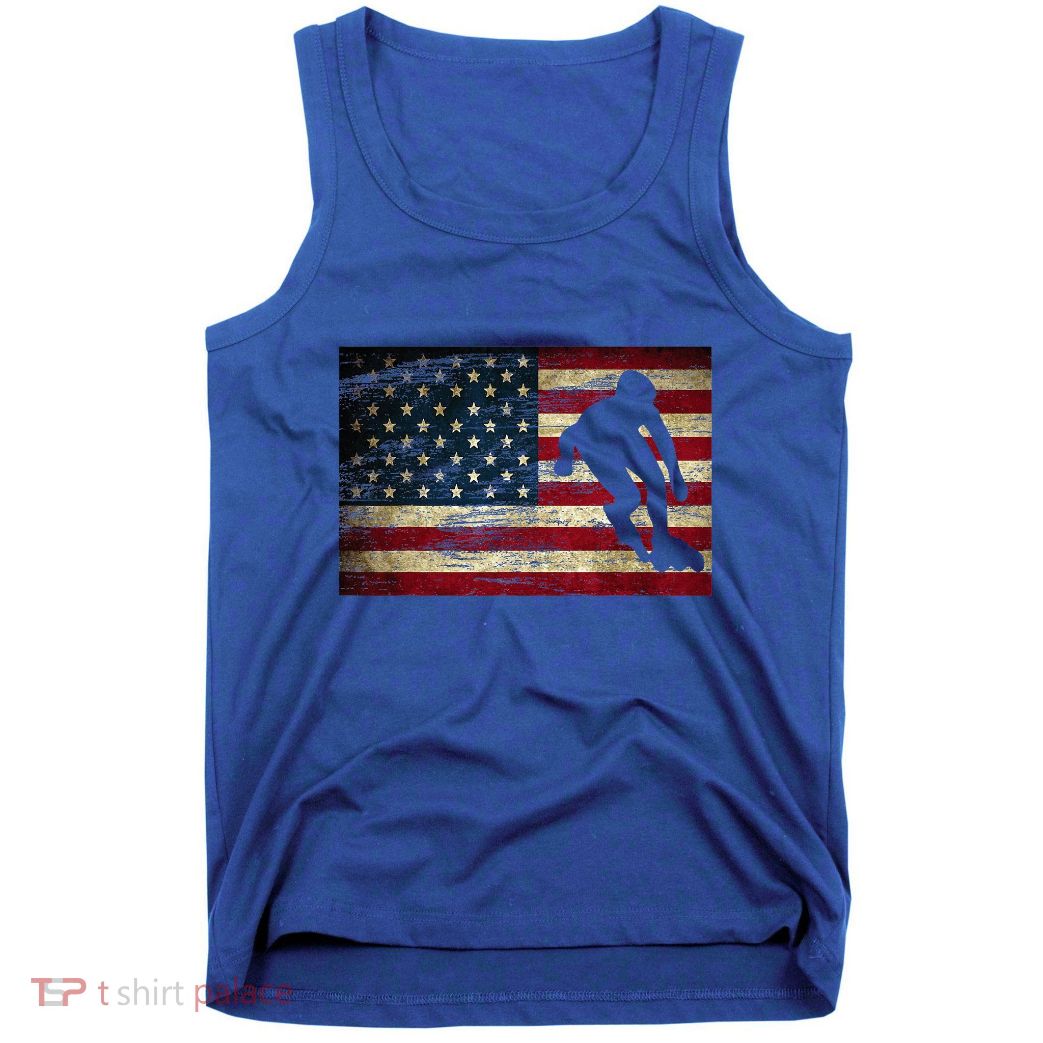 Inline Speed Skating American Flag Roller Blading Tank Top