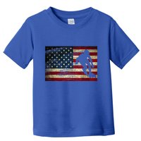 Inline Speed Skating American Flag Roller Blading Toddler T-Shirt