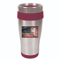 Inline Speed Skating American Flag Roller Blading 16oz Travel Tumbler