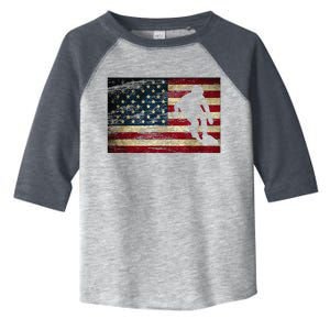 Inline Speed Skating American Flag Roller Blading Toddler Fine Jersey T-Shirt