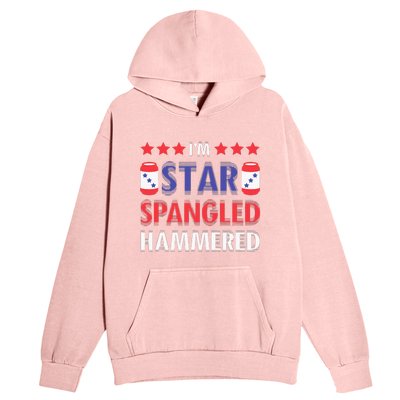 IM Star Spangled Hammered Funny 4th Of July Urban Pullover Hoodie