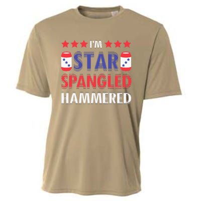 IM Star Spangled Hammered Funny 4th Of July Cooling Performance Crew T-Shirt