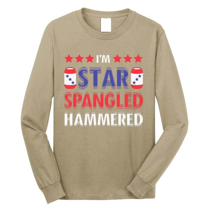 IM Star Spangled Hammered Funny 4th Of July Long Sleeve Shirt