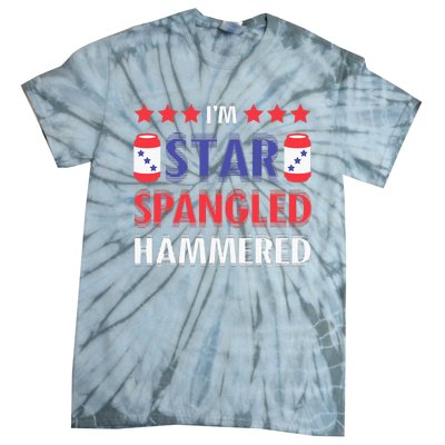 IM Star Spangled Hammered Funny 4th Of July Tie-Dye T-Shirt