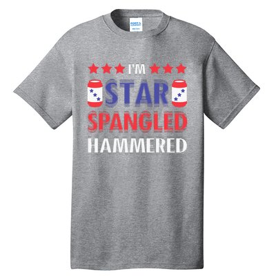 IM Star Spangled Hammered Funny 4th Of July Tall T-Shirt