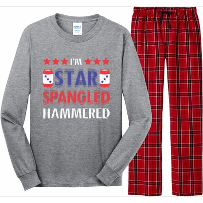 IM Star Spangled Hammered Funny 4th Of July Long Sleeve Pajama Set