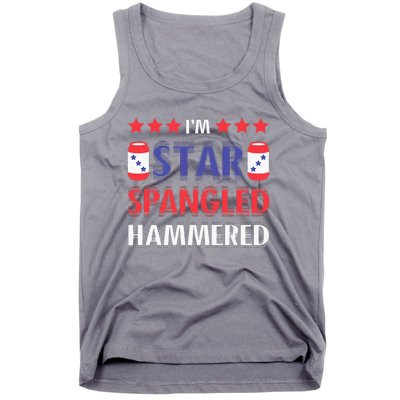 IM Star Spangled Hammered Funny 4th Of July Tank Top