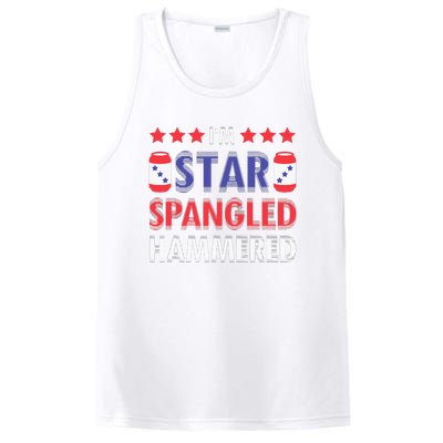 IM Star Spangled Hammered Funny 4th Of July PosiCharge Competitor Tank