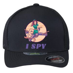 I Spy Spy Drone Pilot Toy Camera Drone Gift Flexfit Unipanel Trucker Cap