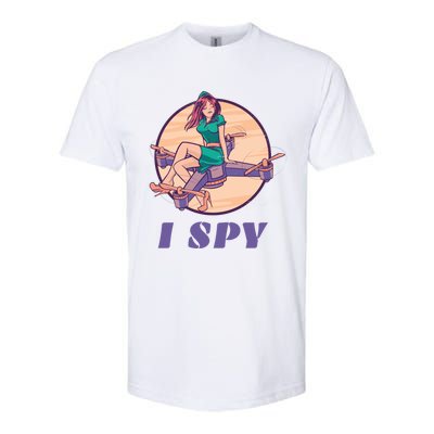 I Spy Spy Drone Pilot Toy Camera Drone Gift Softstyle CVC T-Shirt