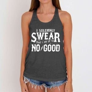 I Solemnly Swear That I Am To No Good Women's Knotted Racerback Tank