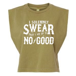 I Solemnly Swear That I Am To No Good Garment-Dyed Women's Muscle Tee