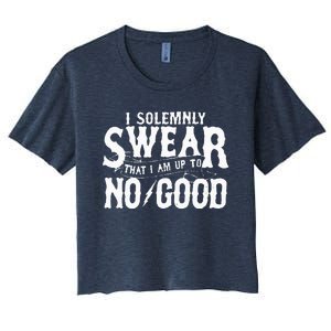 I Solemnly Swear That I Am To No Good Women's Crop Top Tee