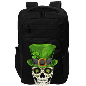 Irish Skull St Patricks Day Impact Tech Backpack