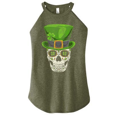 Irish Skull St Patricks Day Women’s Perfect Tri Rocker Tank